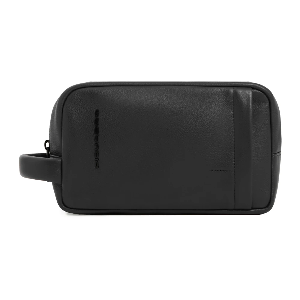 Piquadro Herren Schwarz Kulturtasche