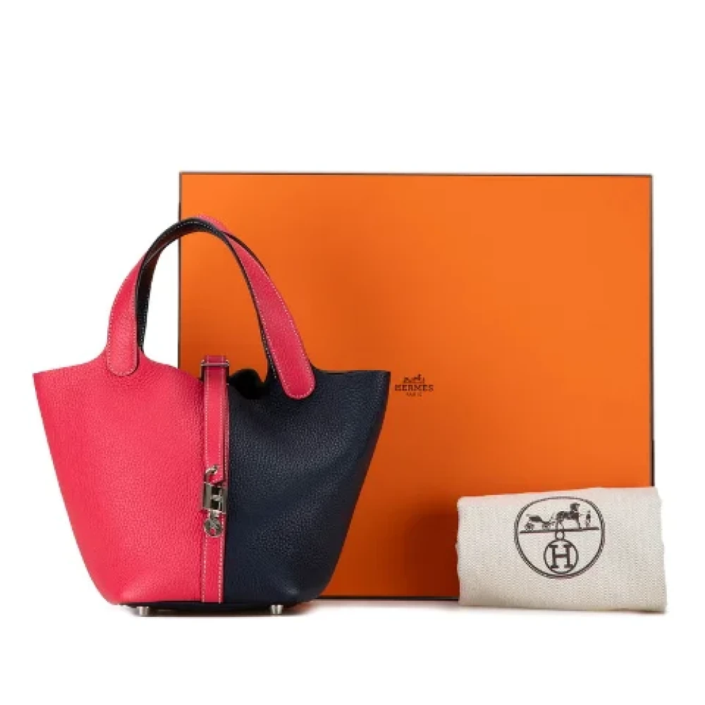 Hermès Vintage Pre-owned Leather handbags Pink Dames