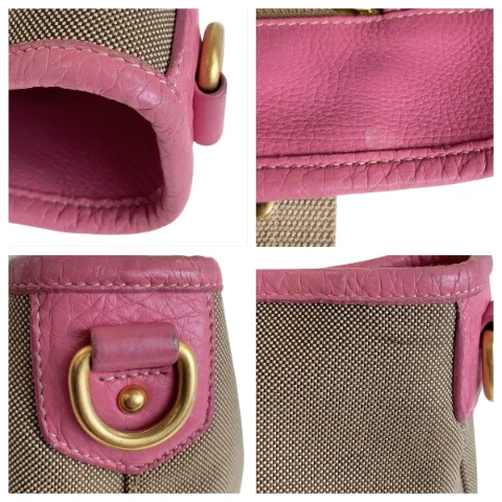 Prada Vintage Pre-owned Canvas totes Beige Dames