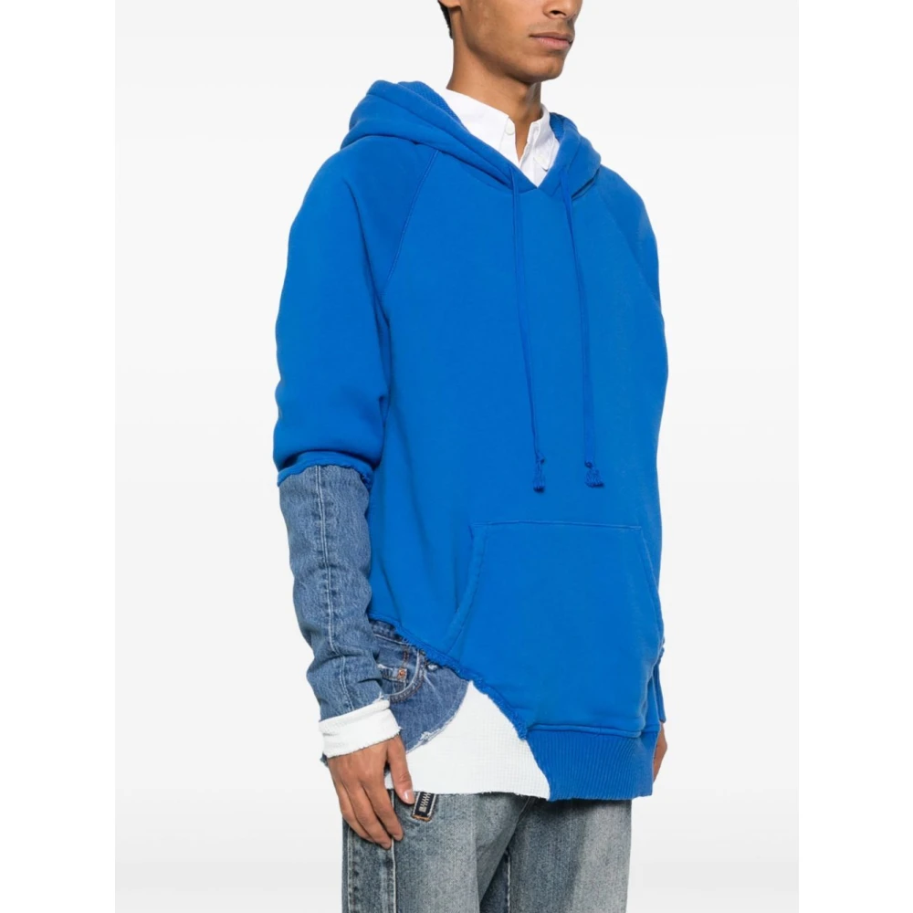 Greg Lauren Blauwe Fragment Denim Jack Blue Heren