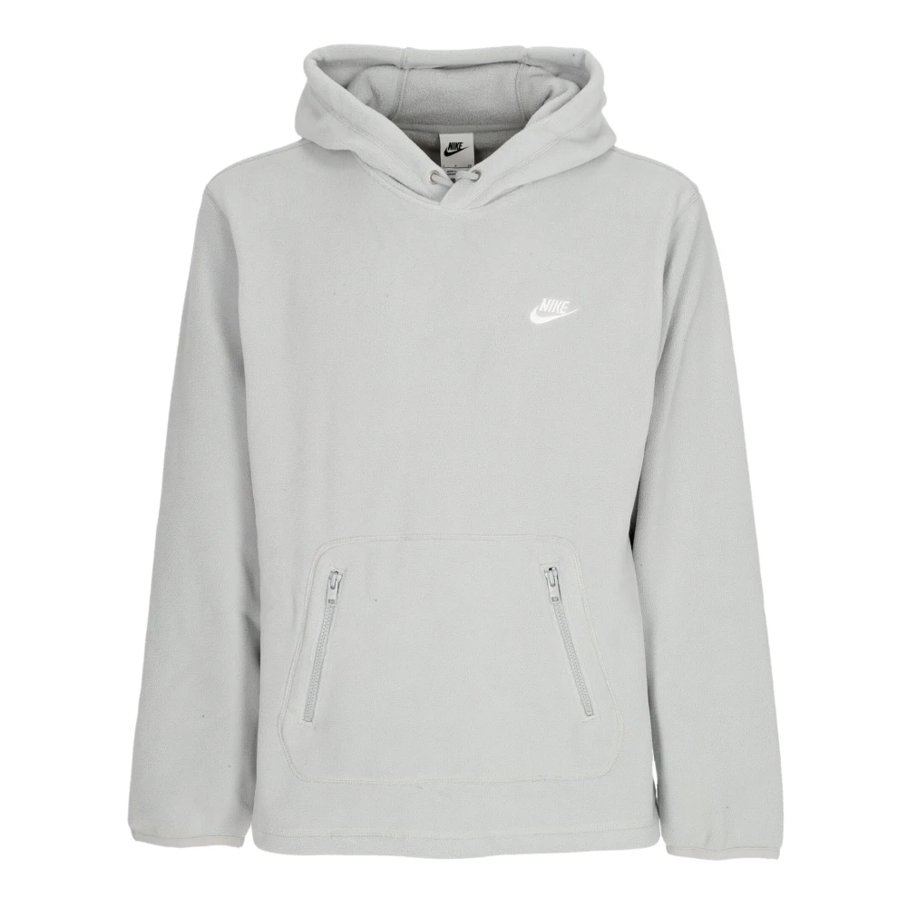 Nike Club Windized Hoodie Lt Smoke Gray/White Gray, Herr