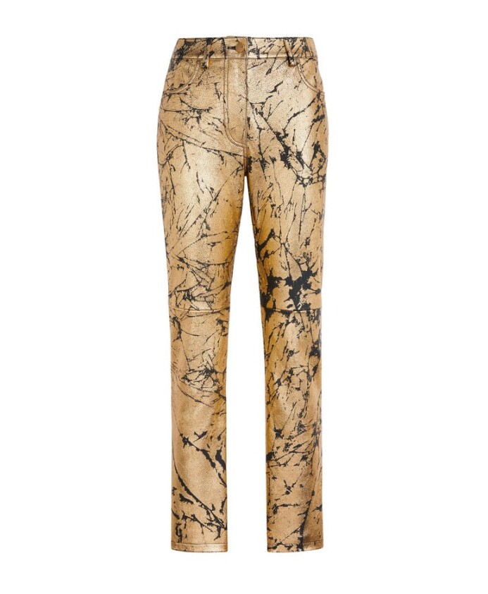 pantalon-slim-en-cuir-metallique