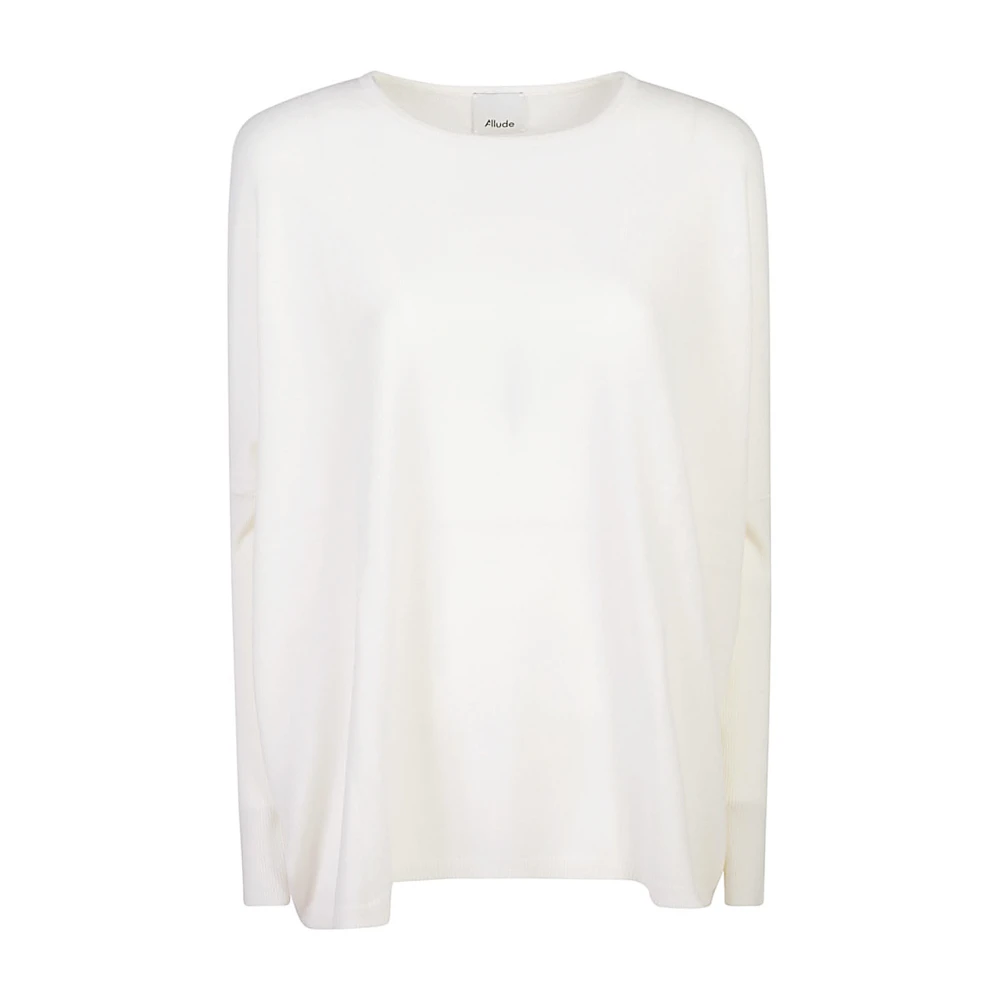 Allude Witte Sweatshirt Aw24 White Dames