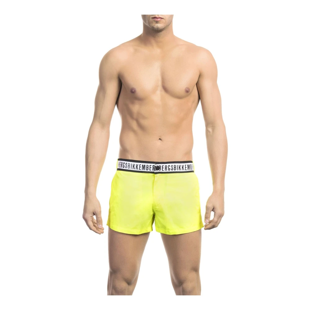 Bikkembergs Men's Green Beachwear Swimwear Collection