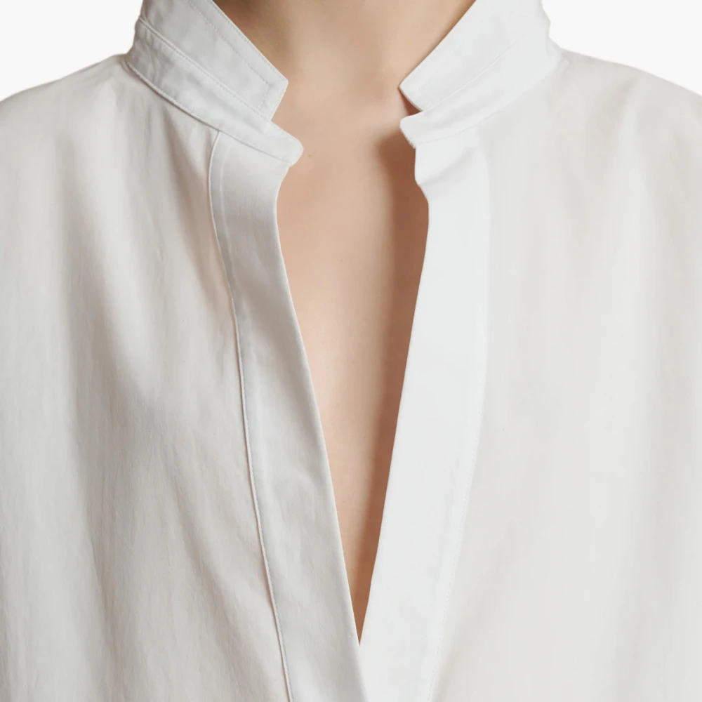 Khaite Witte Katoenen Overhemd White Dames