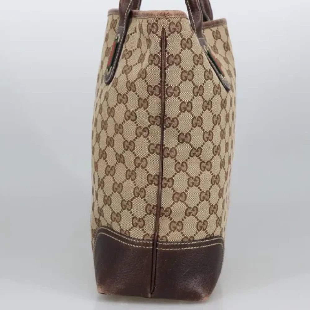 Gucci Vintage Pre-owned Canvas gucci-bags Beige Dames