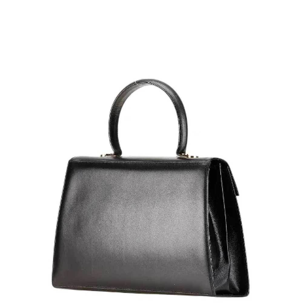 Salvatore Ferragamo Pre-owned Leather handbags Black Dames