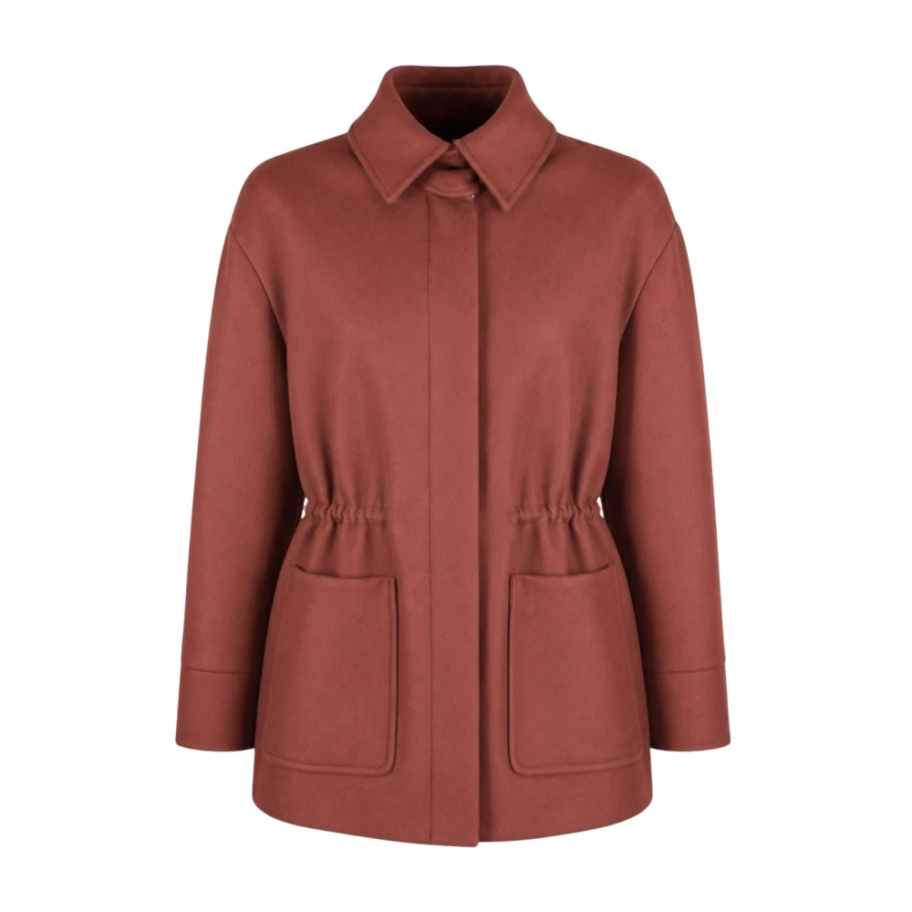 Patrizia Pepe Coats - Female - Light Jackets - Brown - Xs - Jackets