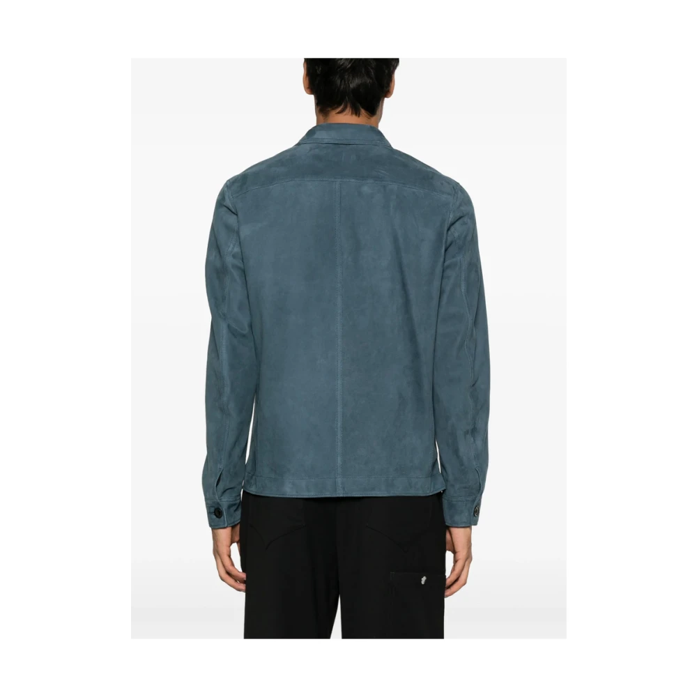 Tom Ford Imperial Blauwe Shirt met Zakken Blue Heren