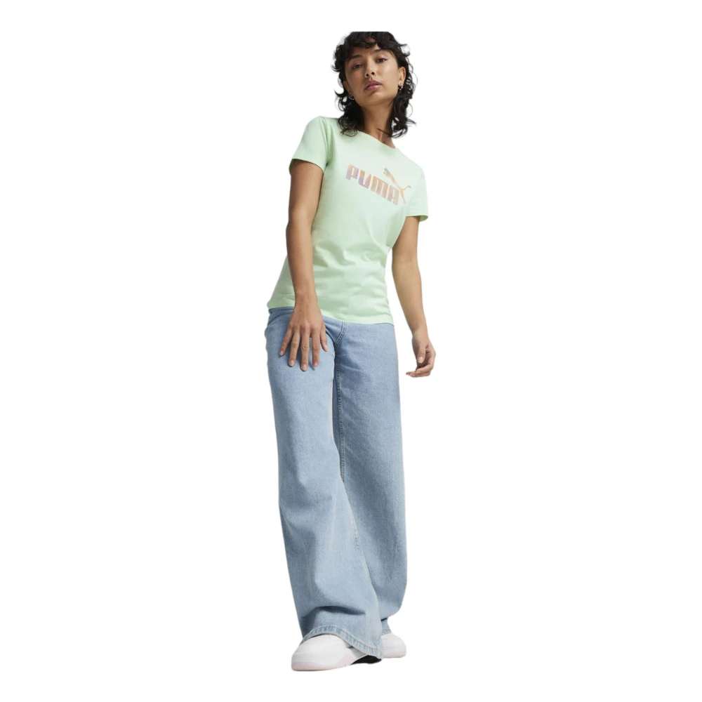 Puma Dames T-shirt Katoen Stijl 679921 Green Dames