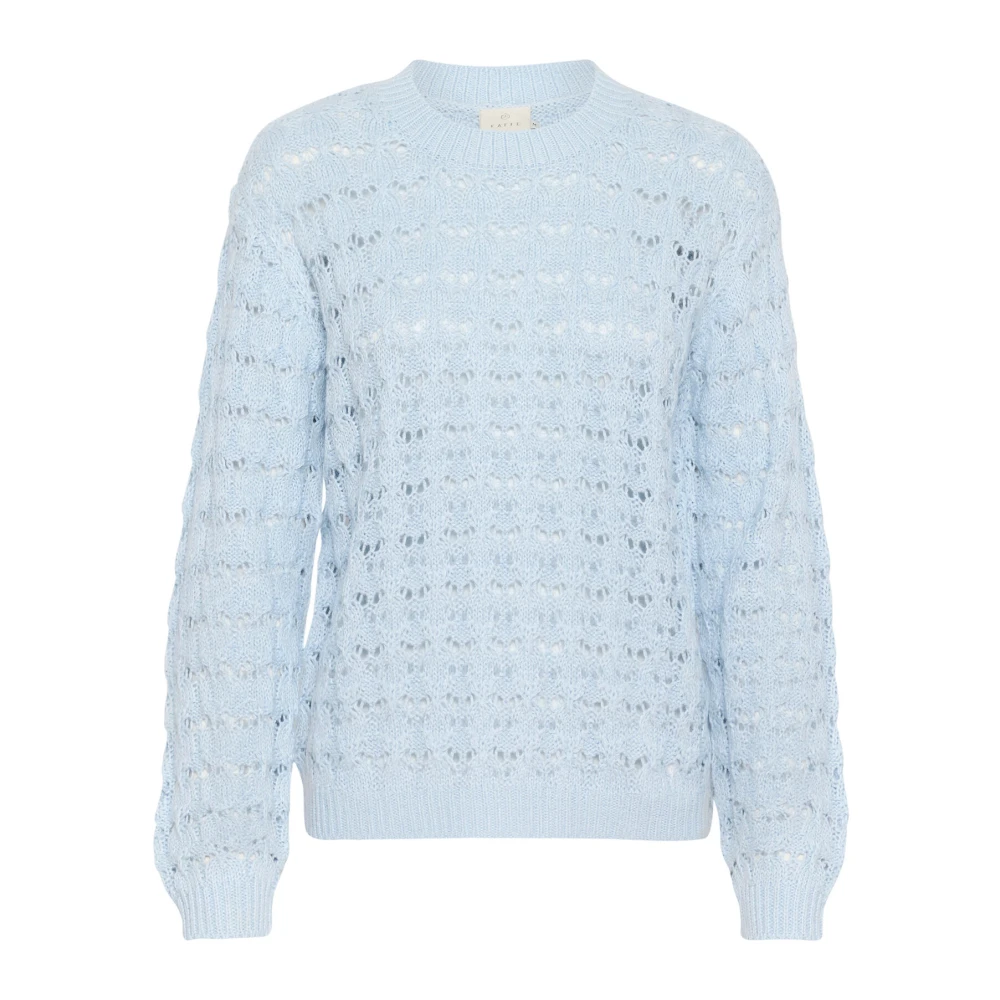 Kaffe Celestial Blue Gebreide Pullover Trui Blue Dames