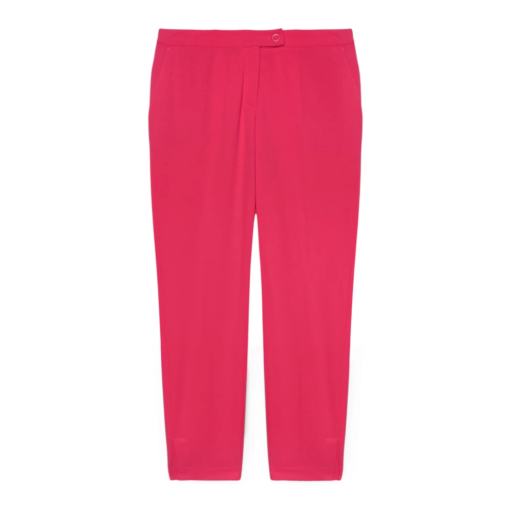 Fiorella Rubino Rechte Broek met Splitten Pink Dames