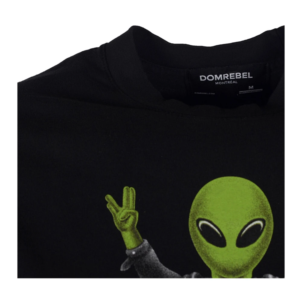 Domrebel Grafische Oversized Unisex T-shirt Black Heren