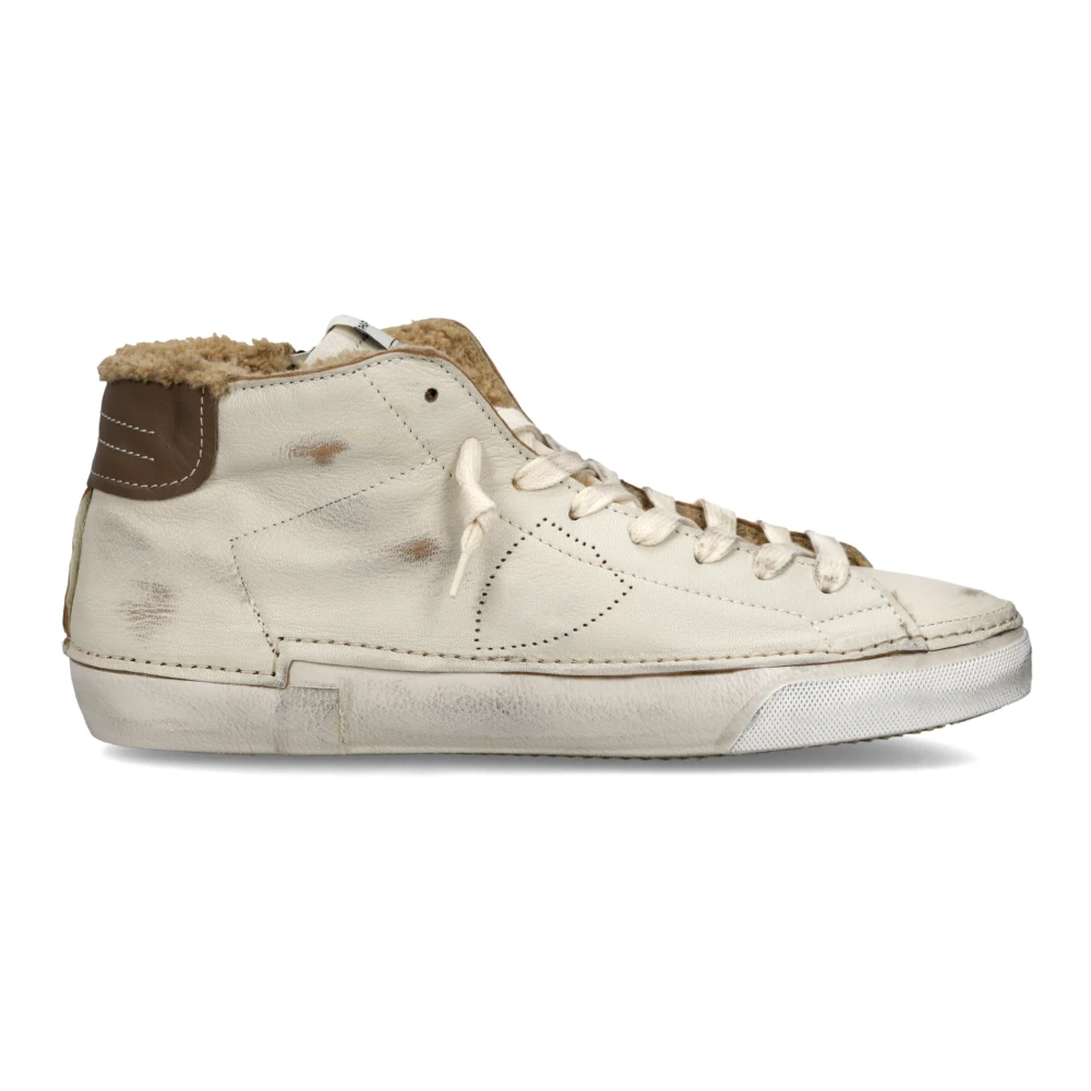 Philippe Model Men's Beige Prsx Mid Sneaker