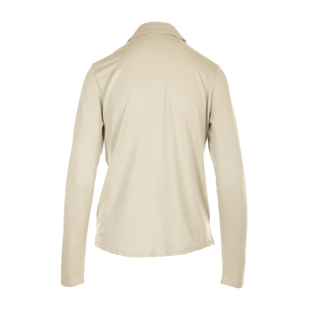 majestic filatures Elegante Shirt voor Mannen en Vrouwen Beige Dames