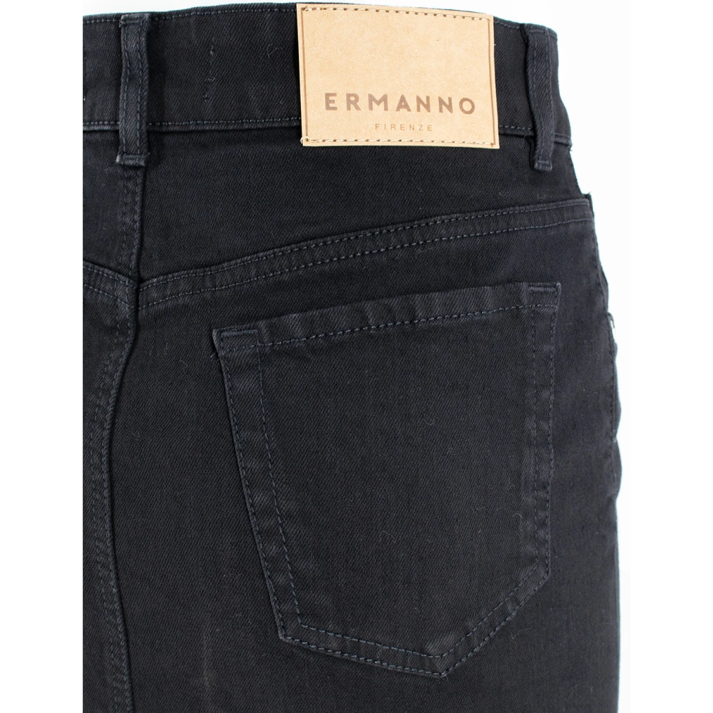 Ermanno Scervino Bloemenkant Lange Rok Black Dames