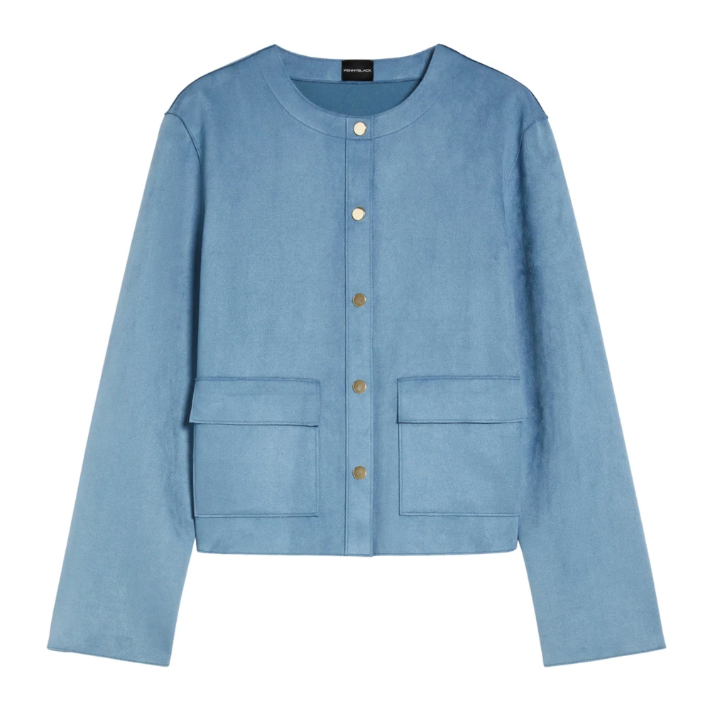 Pennyblack Boxy Fit Jersey Jas Ardea Blue Dames