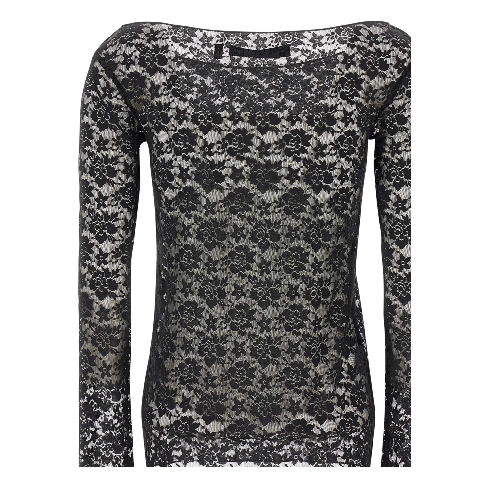 Rotate Birger Christensen Top met lange mouwen Black Dames