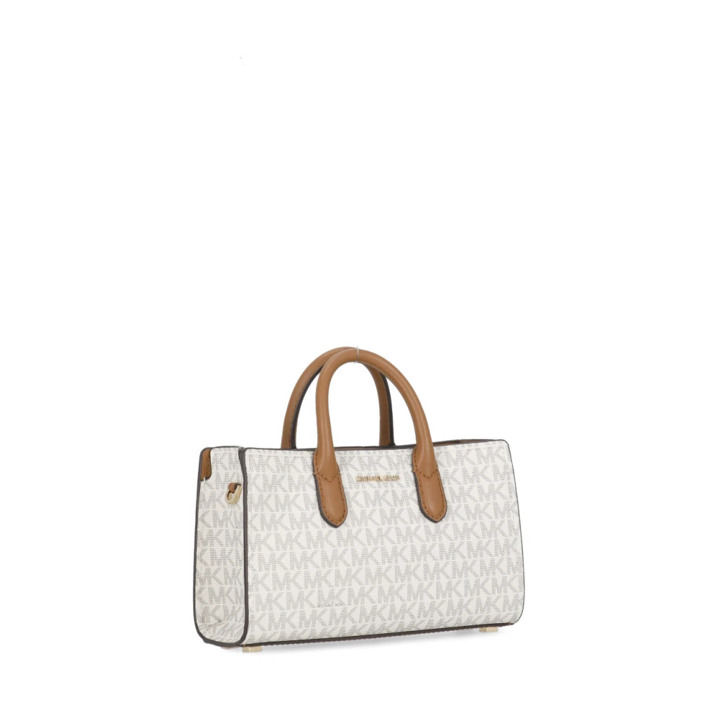 Michael Kors Ivoor Canvas Gecoate Tas Vrouw Beige Dames