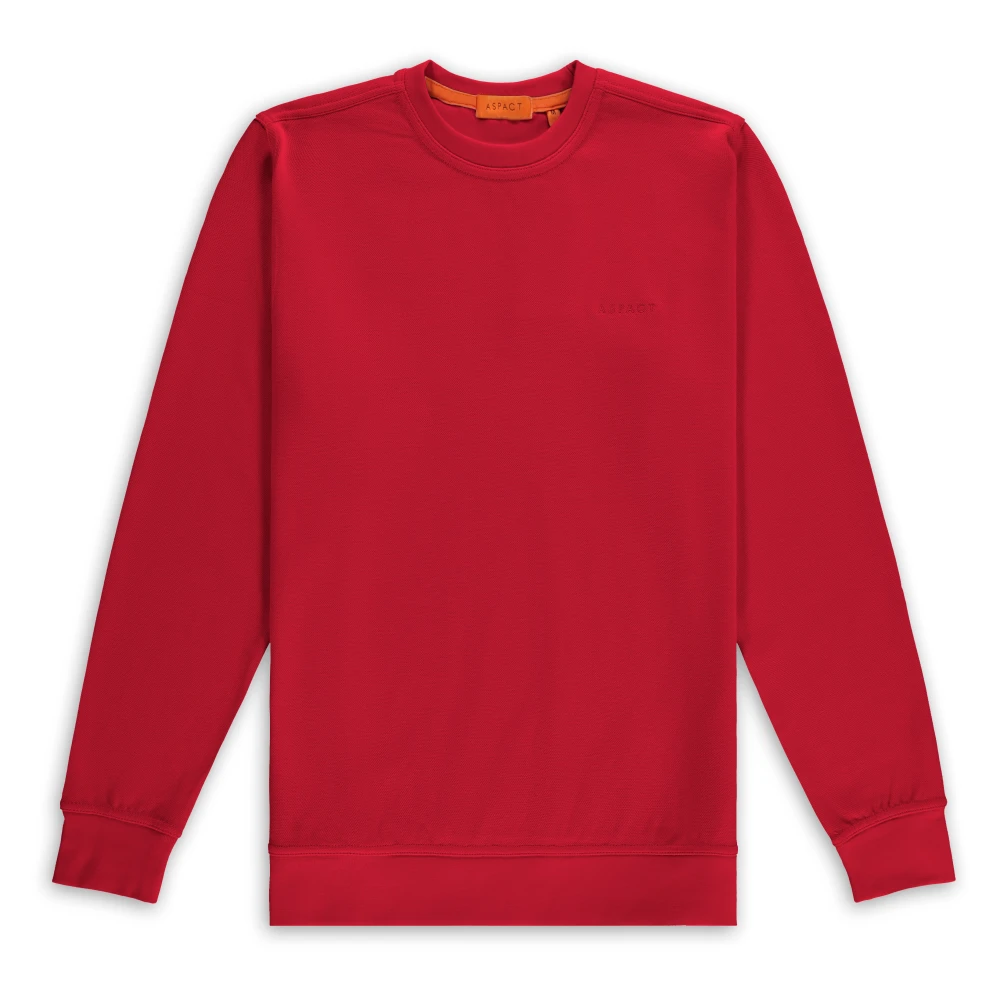 Aspact Ava Sweater Red Heren