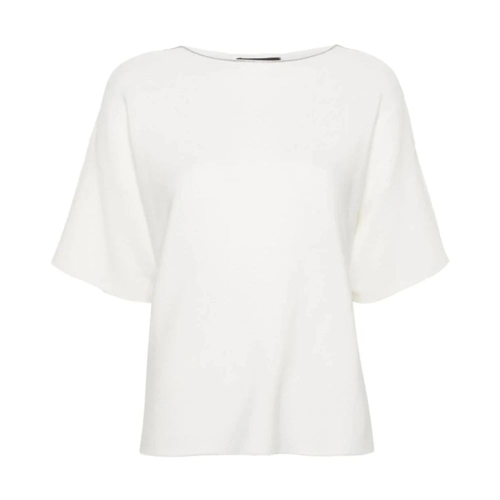 Fabiana Filippi Witte T-shirts & Polo's voor vrouwen White Dames