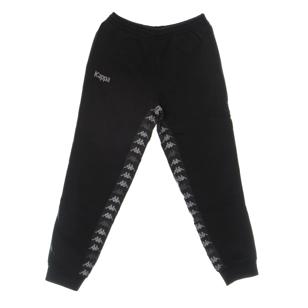 Kappa Hombre Negros Pantalones De Chándal Ligeros