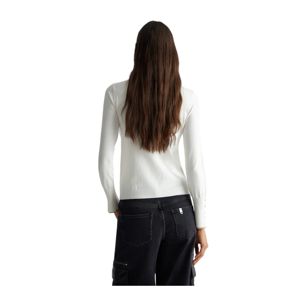 Liu Jo Stijlvolle Gebreide Top White Dames
