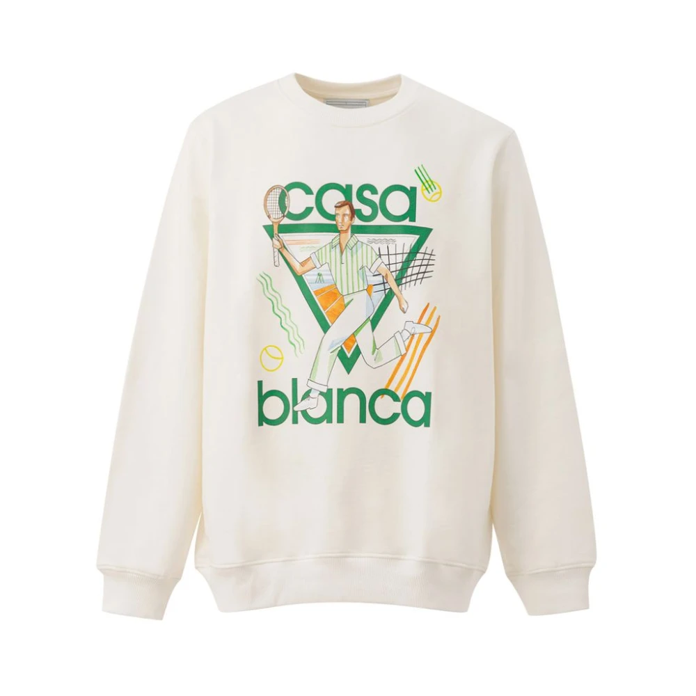 Casablanca Katoenen Pullover Weier White Heren