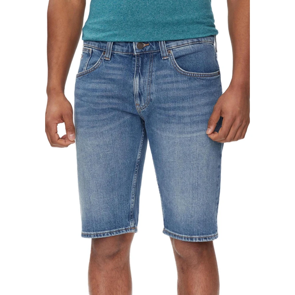 Tommy Jeans Blauwe Rits Shorts Lente Zomer Mannen Blue Heren