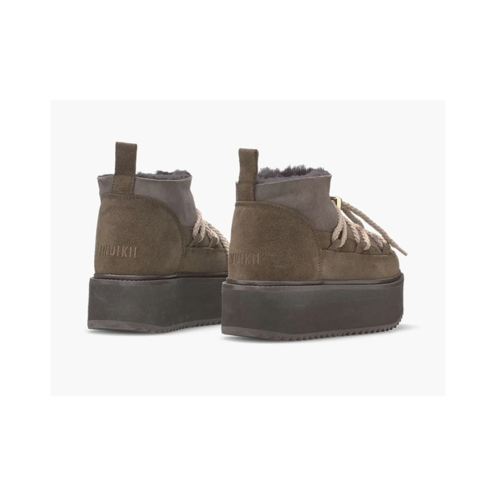 Inuikii Lage Platform Klassieke Schoenen Brown Dames