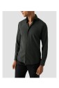 chemise-en-flanelle-vert-fonce-a-manches-longues