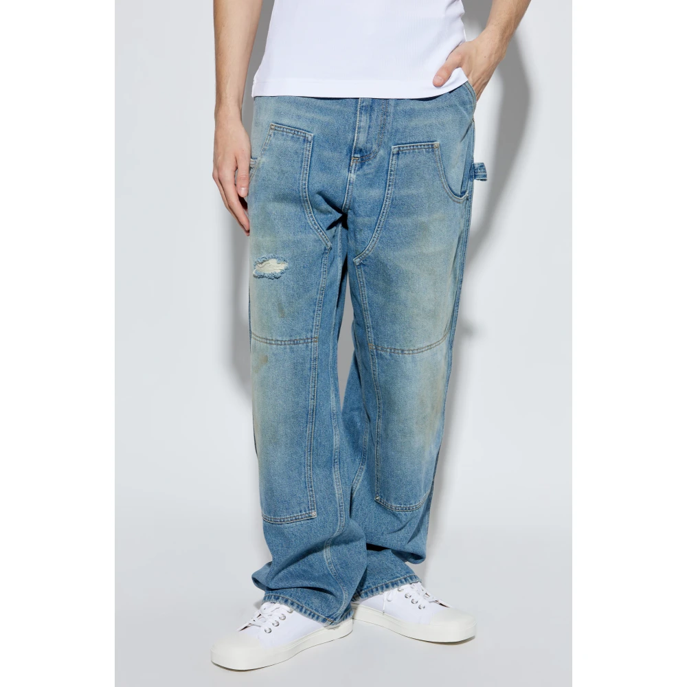 Moschino Jeans met logo Blue Heren