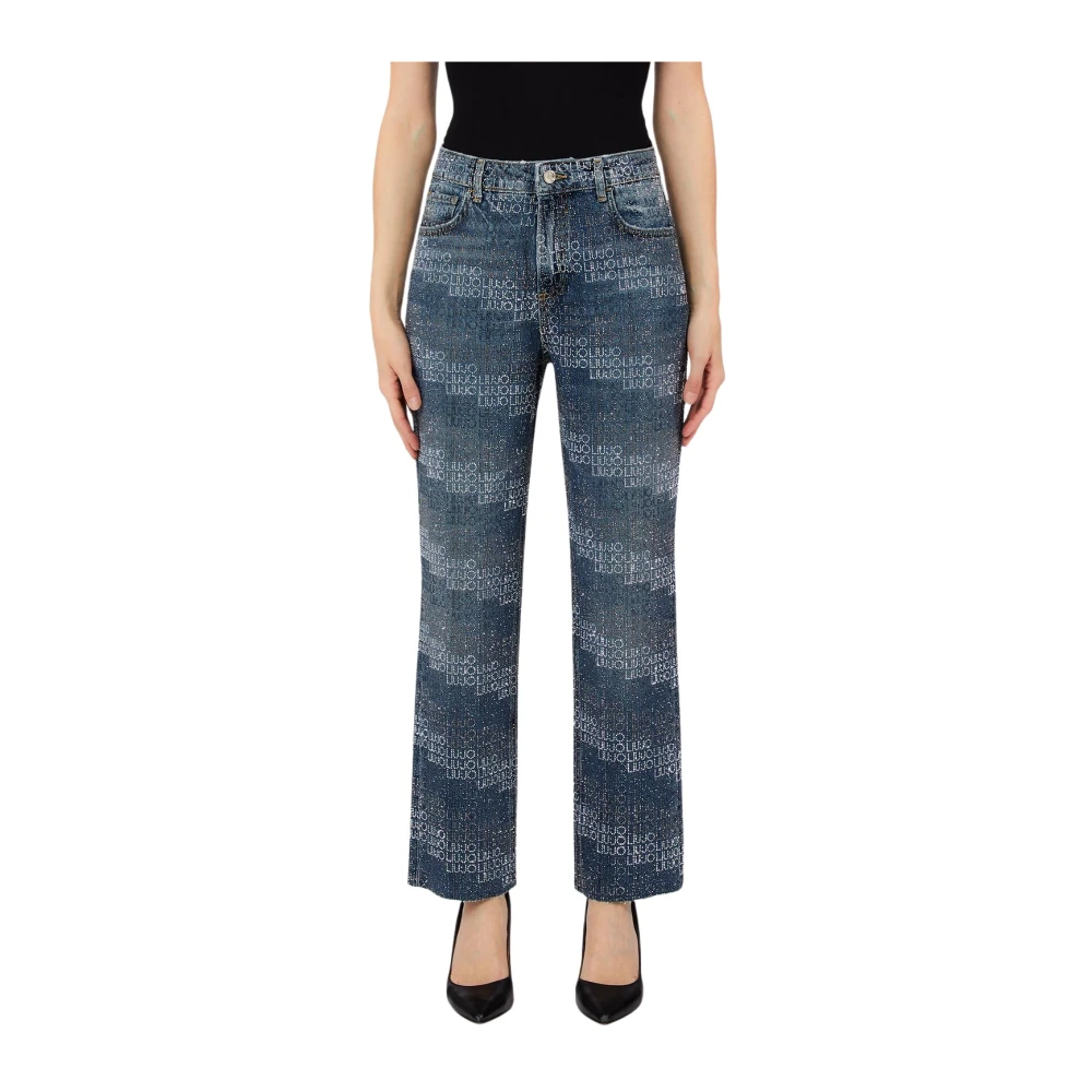 Liu Jo Vrouw Blauw Jeans Dames, W27, Cropped Jeans