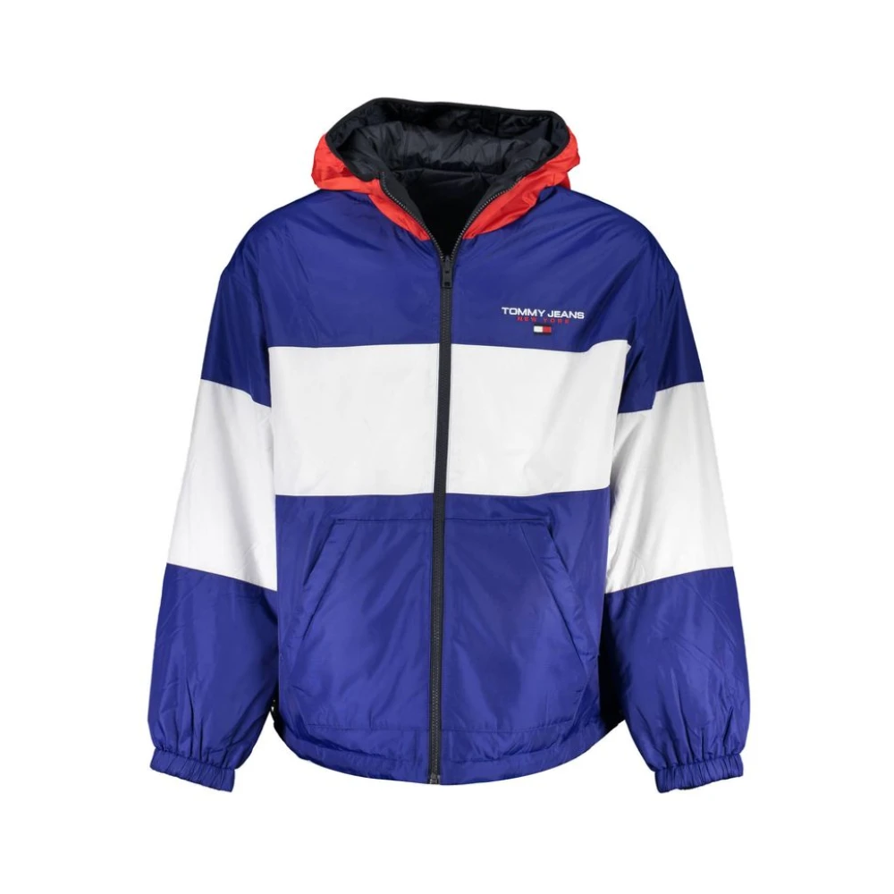 Tommy Hilfiger , Light Jackets, Male, Multicolor, L, Polyester Reversible Jacket