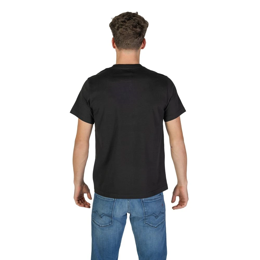 Replay Zwart Katoenen T-Shirt Korte Mouw Black Heren