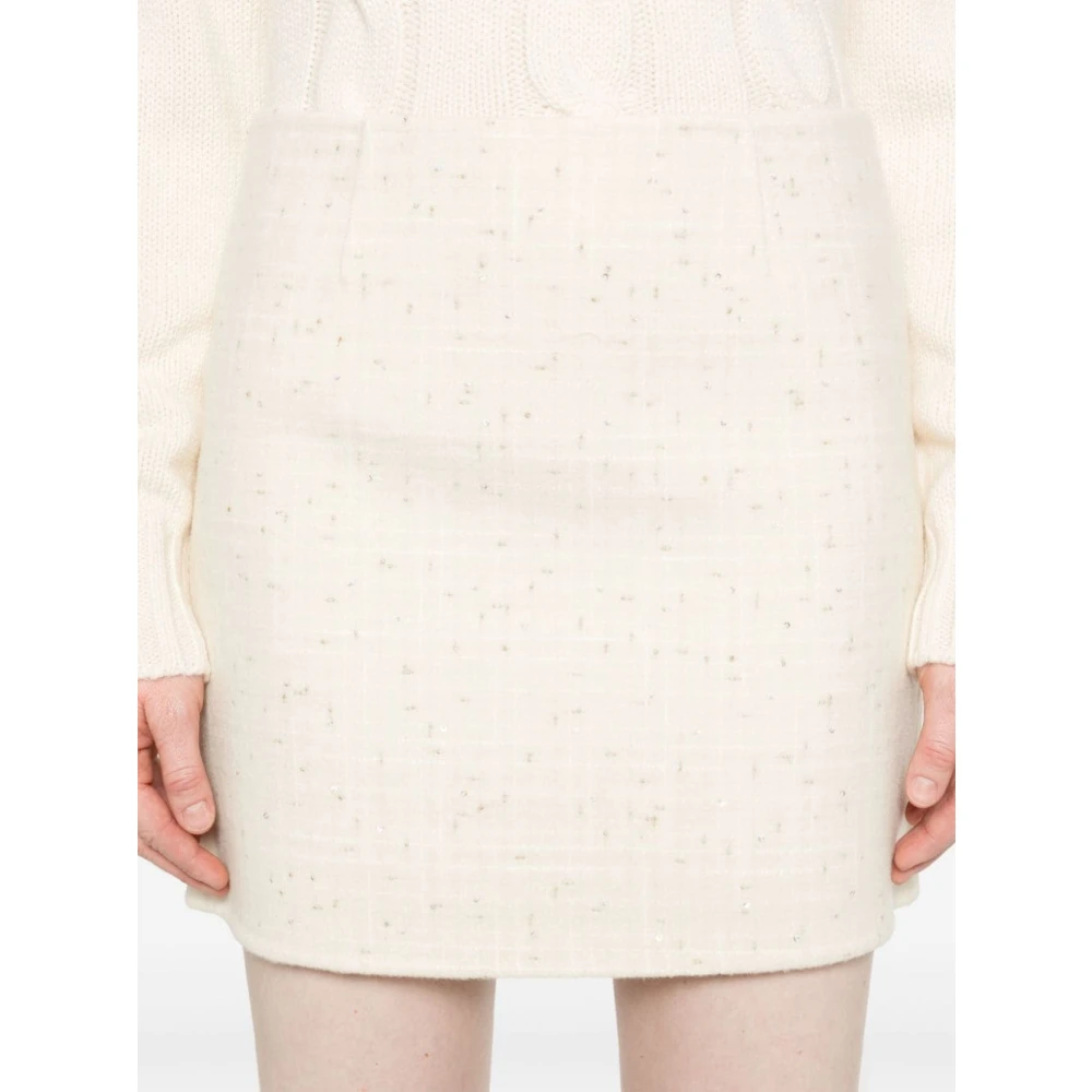 MC2 Saint Barth Beige Rok Aw24 Beige Dames