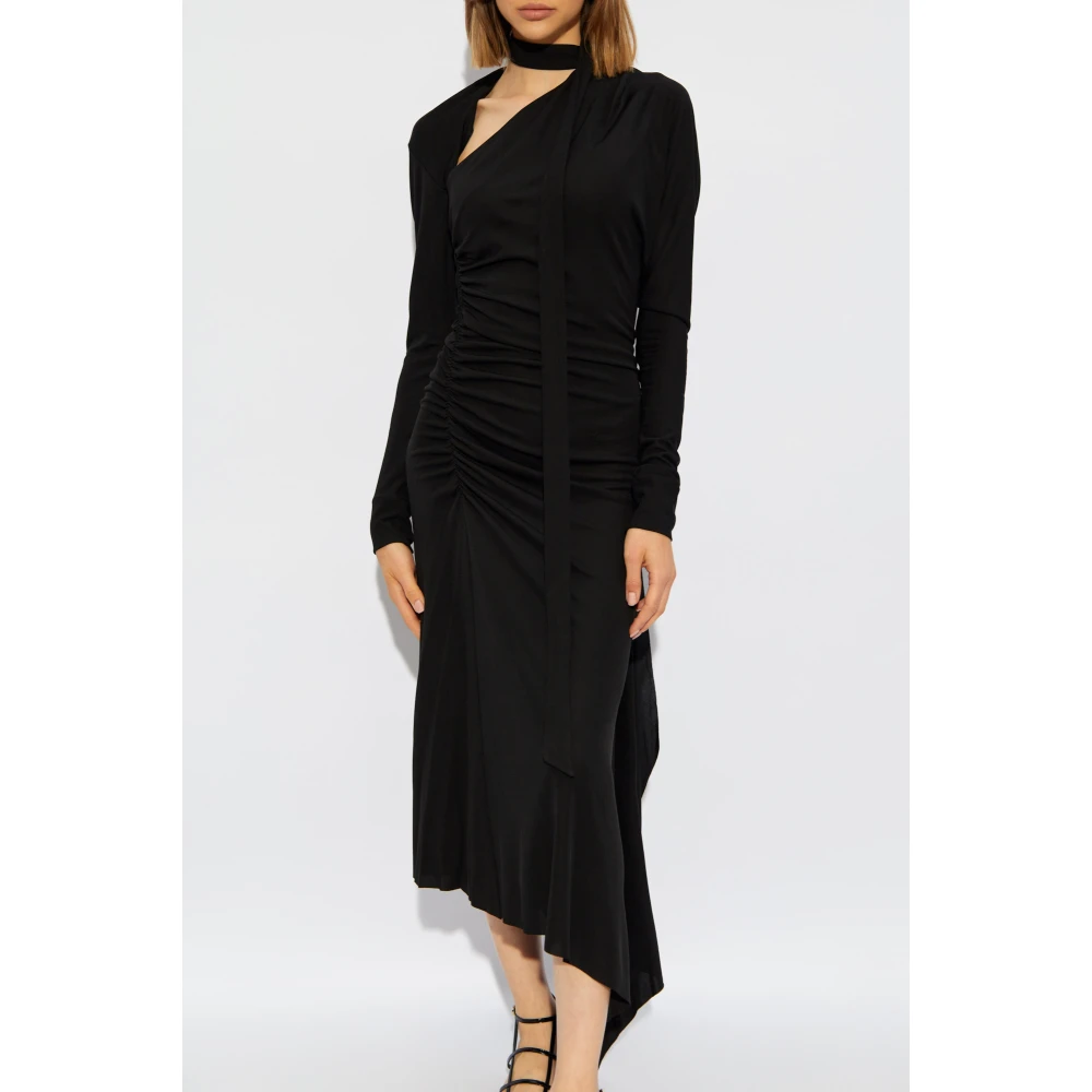 Victoria Beckham Gedrapeerde Jurk Black Dames