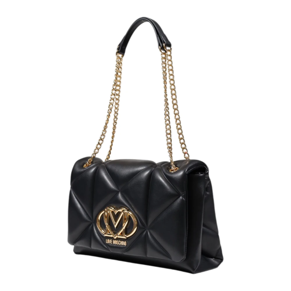 Love Moschino Lente Zomer Dames Middelgrote Tas Black Dames