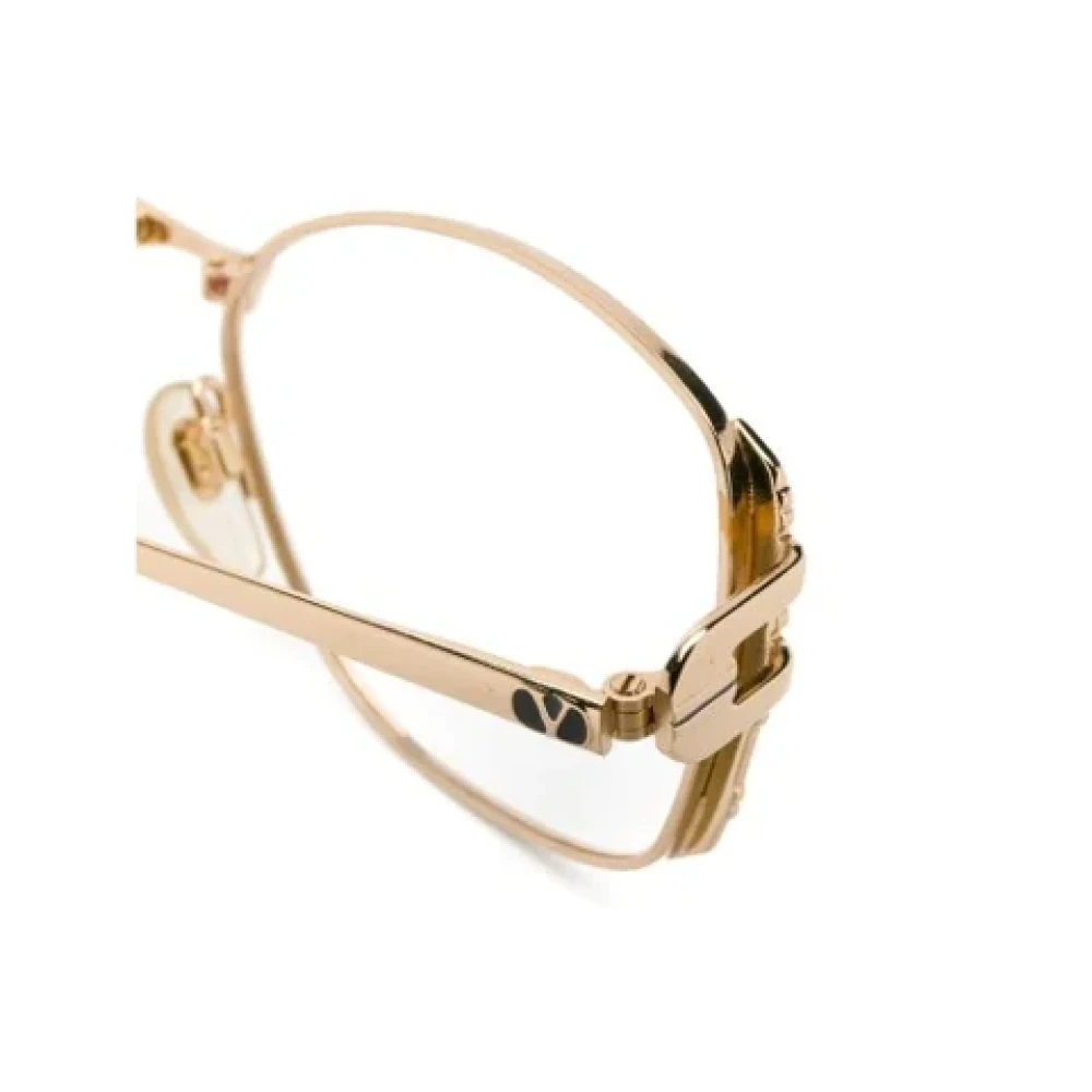 Valentino Vintage Pre-owned Metal sunglasses Yellow Dames