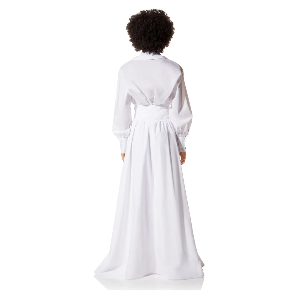 MVP wardrobe Vintage Feminine Lange Mouw Shirt White Dames