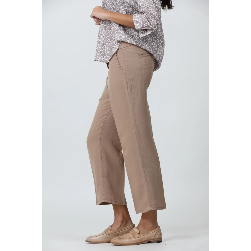 Via Masini 80 Stijlvolle Herenbroek Beige Dames