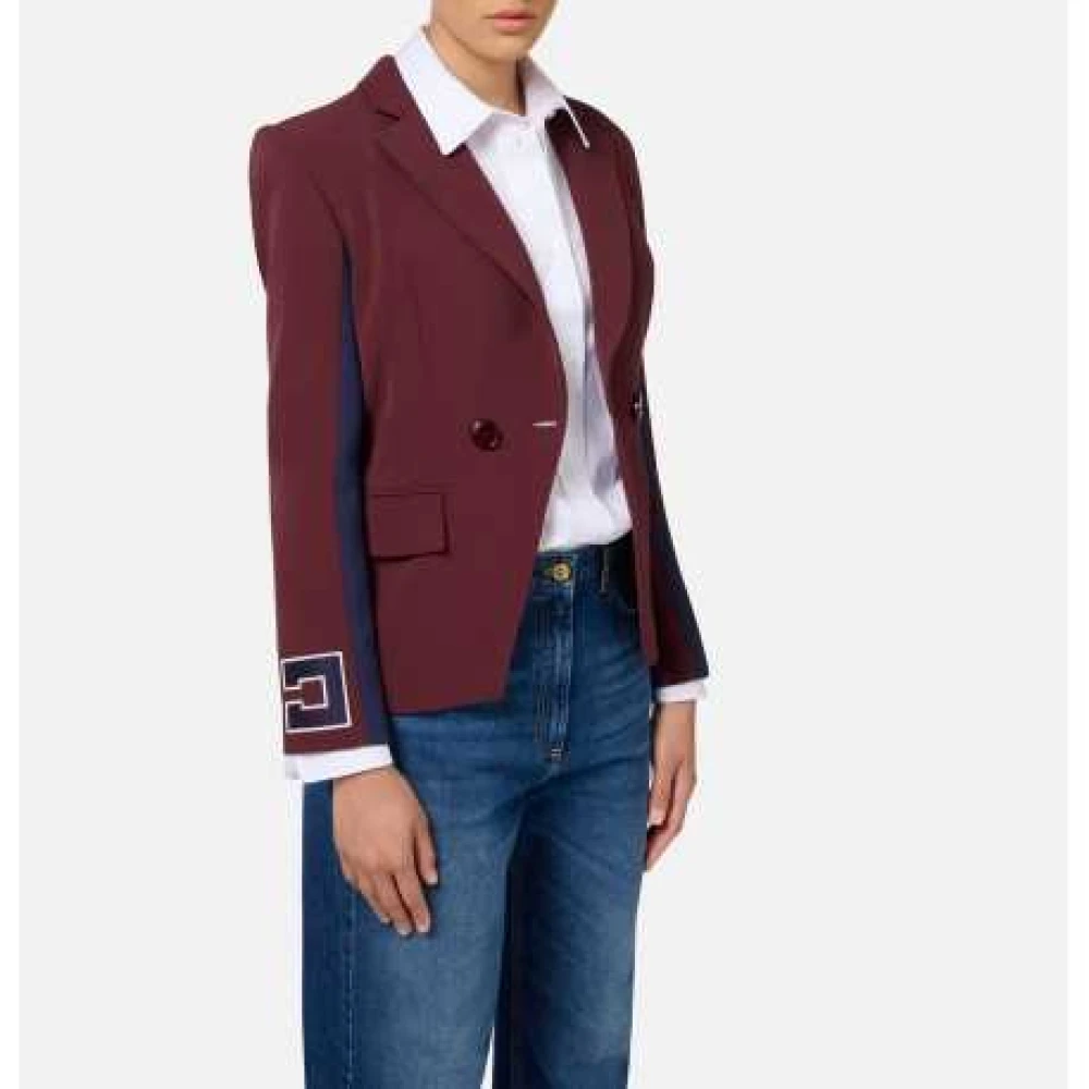 Elisabetta Franchi Double-breasted jas Brown Dames