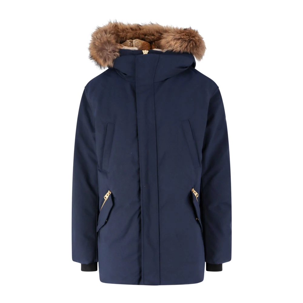 Mackage Blauwe Gewatteerde Nylonjas voor Mannen Blue Heren