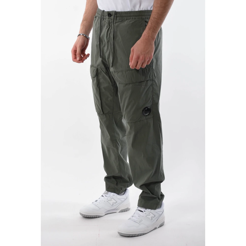 C.P. Company Straight Trousers Green Heren