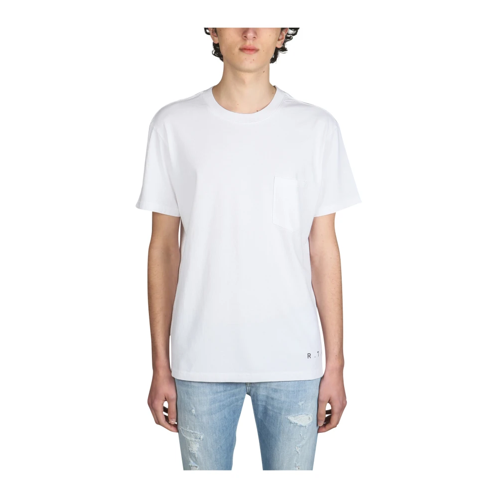 RTA Katoenen Print T-shirt White Heren