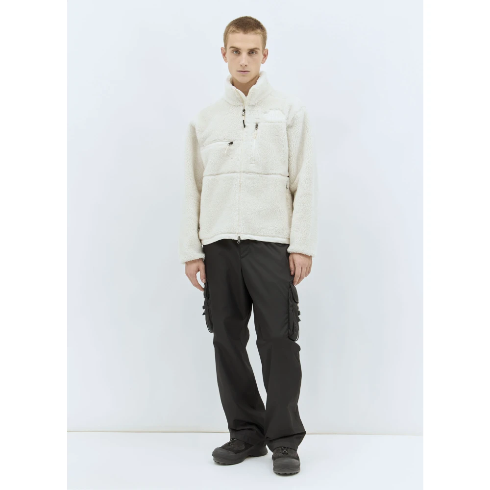The North Face Fleece Weave Jas met Logo Motif Beige Heren