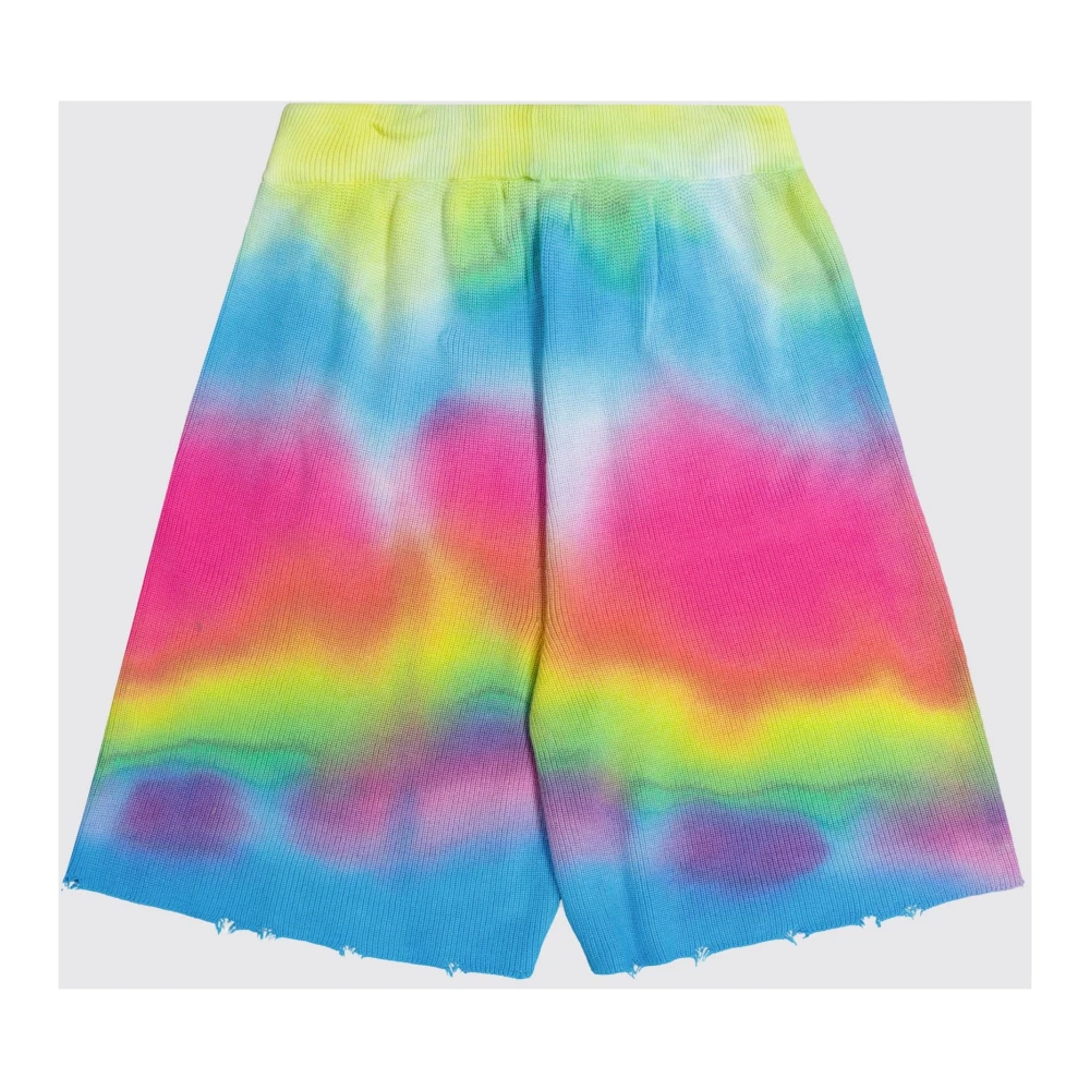 Laneus Tie Dye Katoenen Bermuda Shorts Multicolor Heren