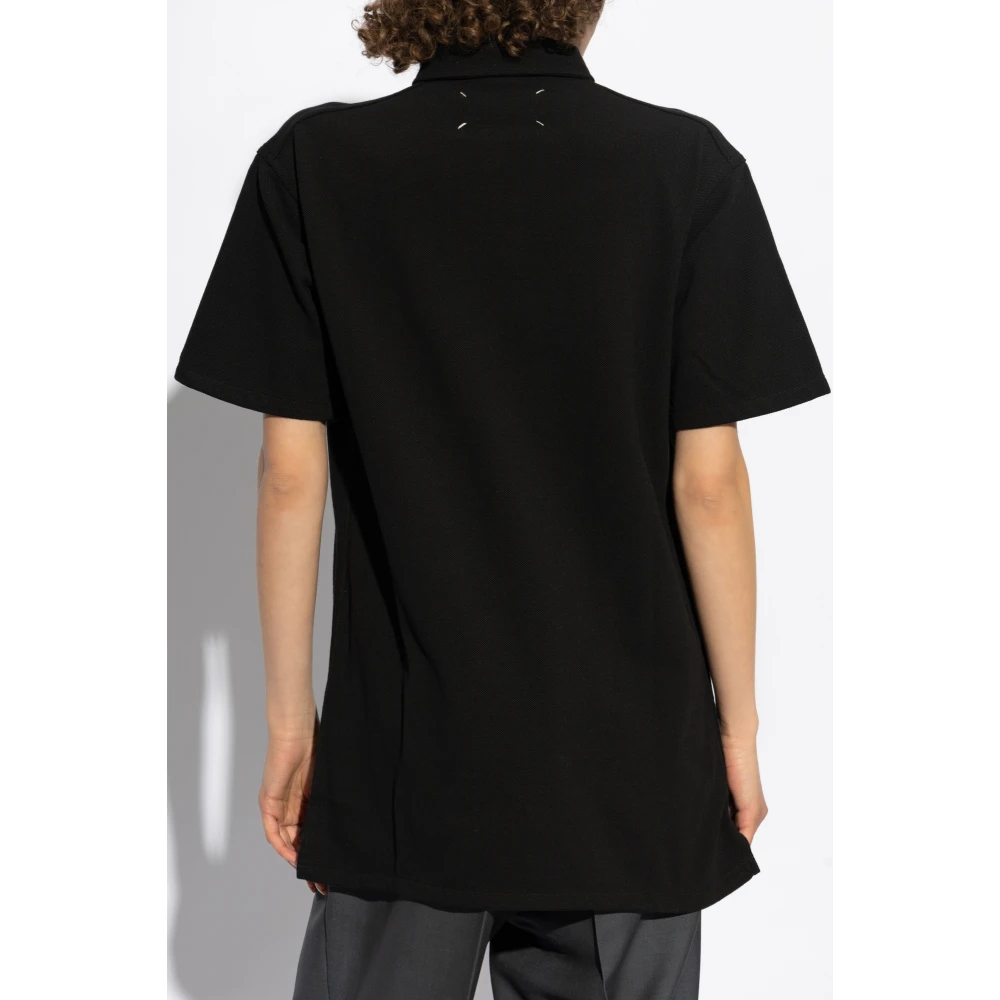 Maison Margiela Katoenen polo Black Dames