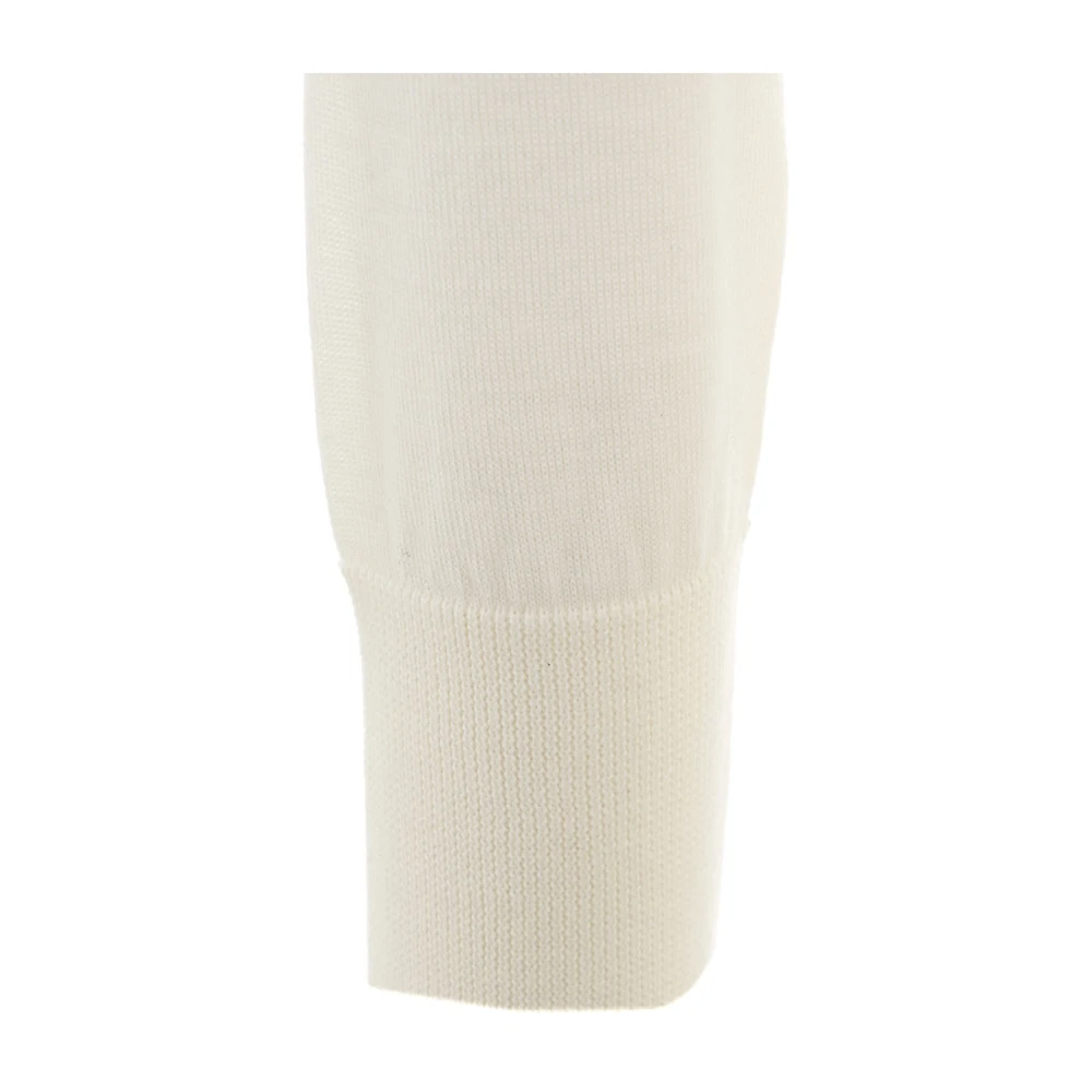 Blugirl Witte Gebreide Vest met Rozen White Dames