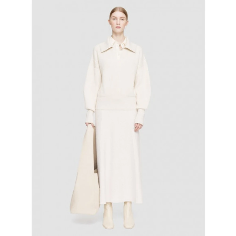 joseph Kasjmier Zijde Cardigan Sweater White Dames